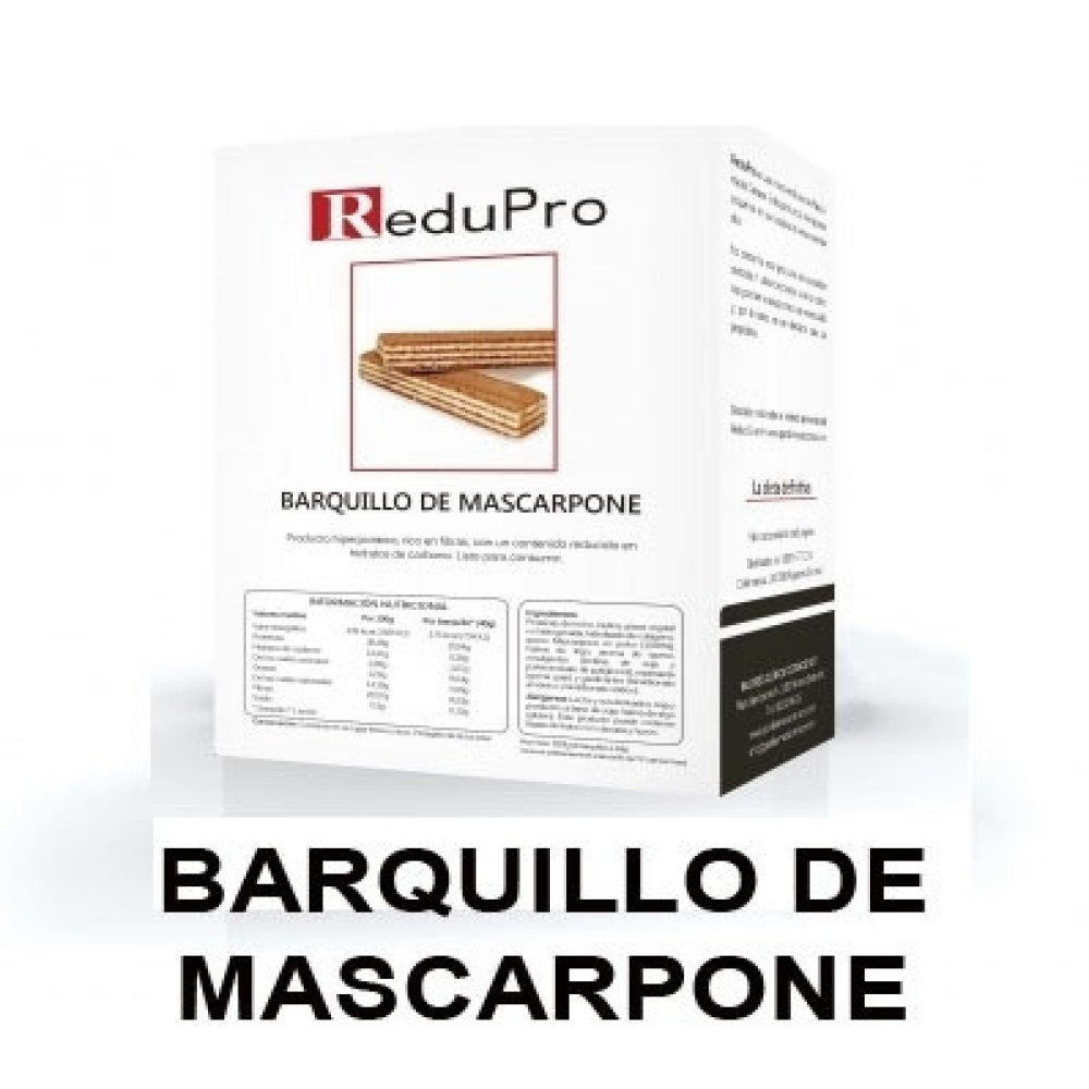 ReduPro Barquillo galleta de mascarpone