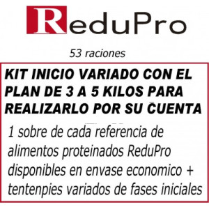 .ReduPro Kit inicio 50 raciones con protocolo PLAN 3 A 5 KILOS
