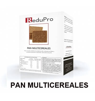 ReduPro Pan Multicereales CAJA 7 raciones, 7 blister con 2 rebanadas