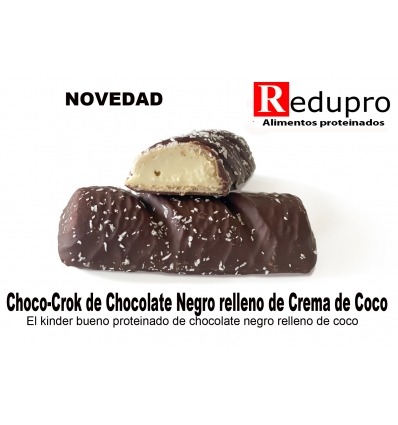 ReduPRo Choco-Crock de Chocolate negro relleno de crema de coco, 1 unidad