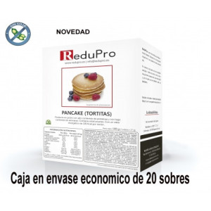 ReduPro Pancake Tortita Natural. Caja de 20 sobres (envase economico)