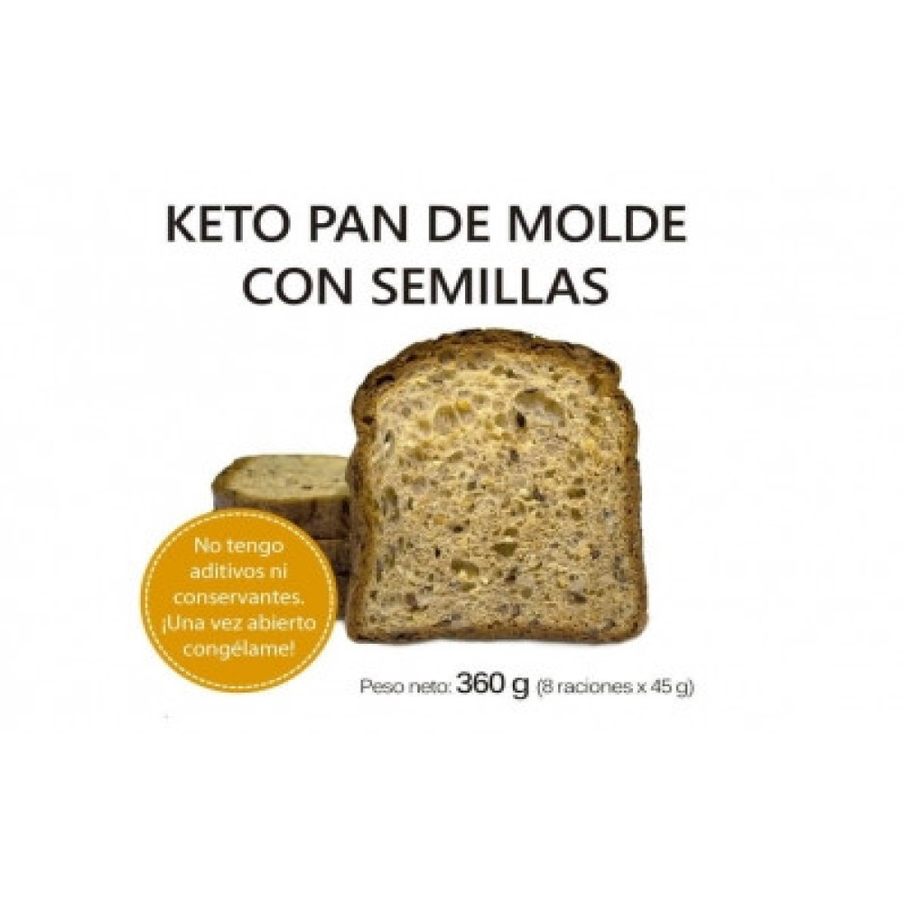 Keto Pan de molde con semillas