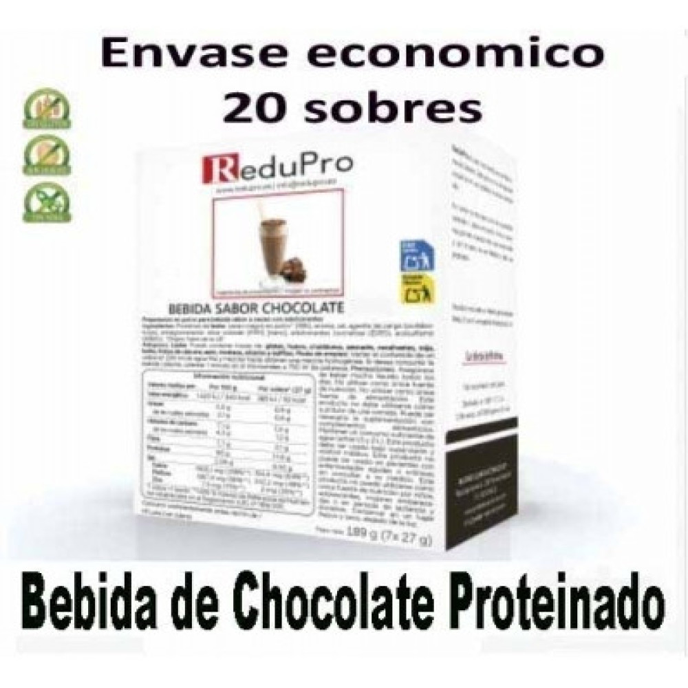 ReduPro Bebida de chocolate proteinado