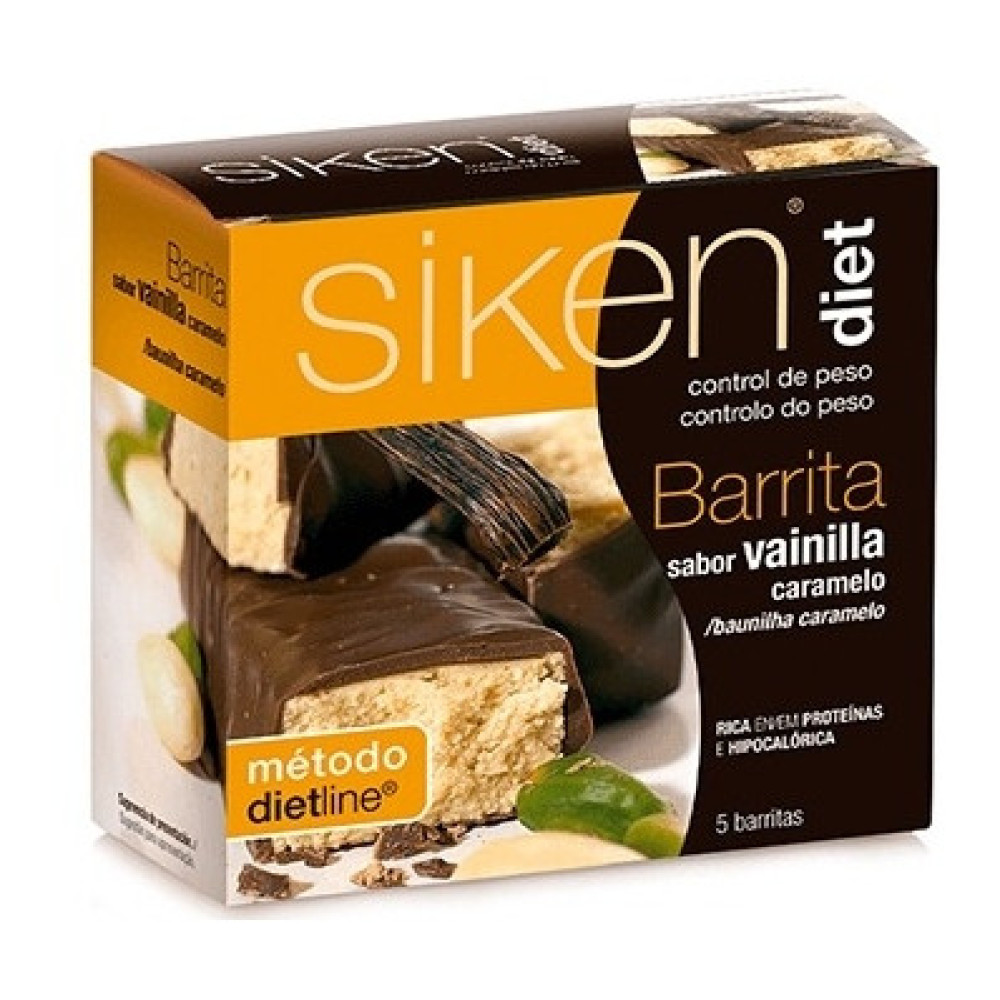 Siken diet Barritas de Vainilla-Caramelo 5 unidades