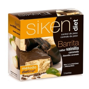 Siken diet Barritas de Vainilla-Caramelo 5 unidades