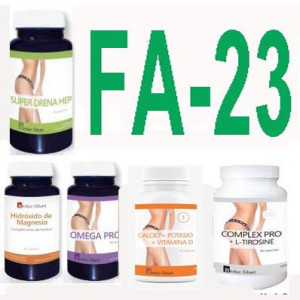 PACK FA-23 Complementos para Fases Activas con cierta dificultad para evacuar cuando lleva a cabo una dieta.