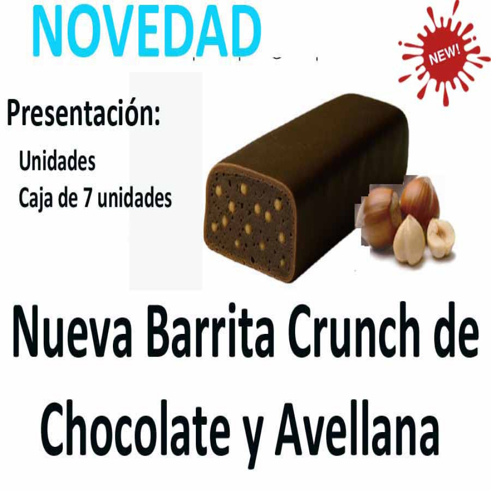 ReduPro NUEVA Barrita Crunch de Chocolate y Avellana 1 unidad