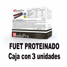 ReduPro Fuet Proteinado, caja con 3 raciones