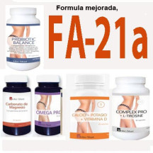 Pack FA 21a Complementos de micronutrientes para Fases Activas con Sobrepeso, sin dificultad para evacuar.