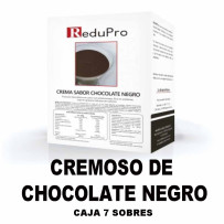 ReduPro CREMA de CHOCOLATE NEGRO, CAJA 7 sobres. Tambien Mousse o Bebida. SABOR MEJORADO, NUEVA FORMULA