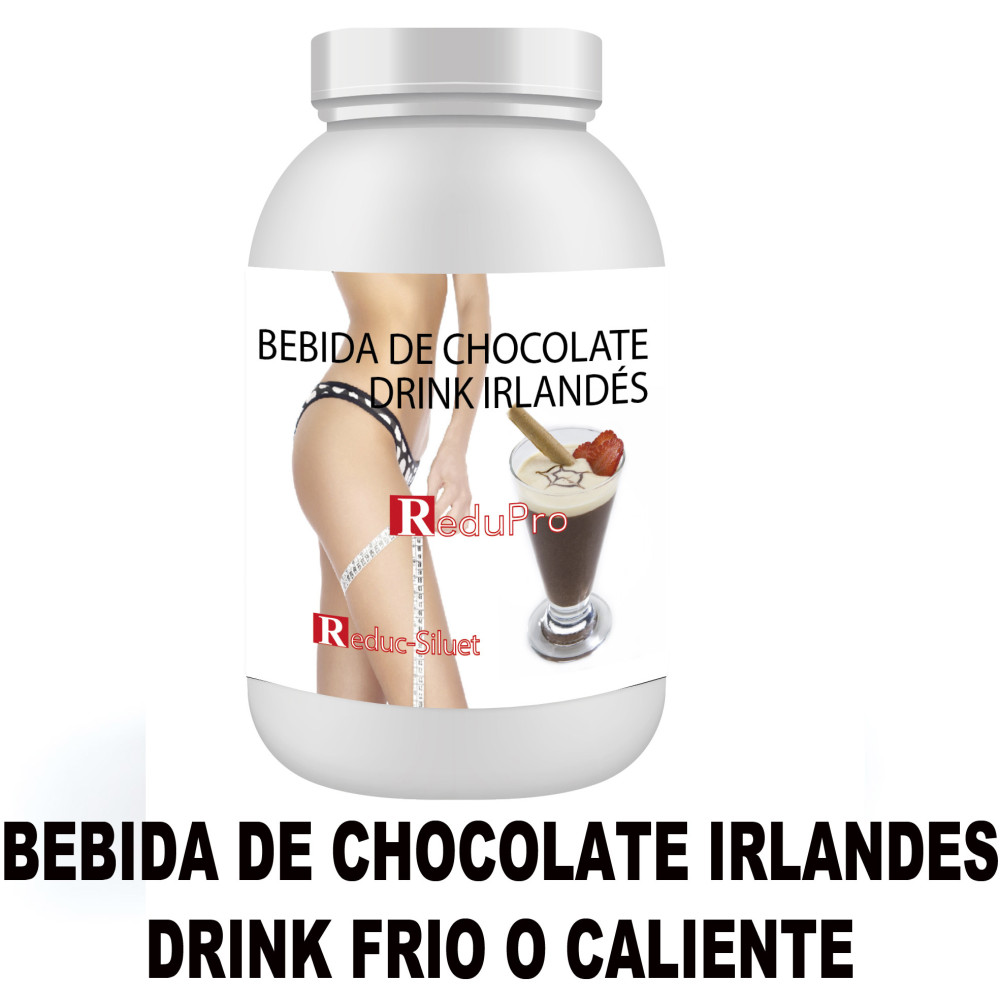 ReduPro Bebida de Chocolate IRLANDES DRINK frio o caliente en envase economico 16 raciones