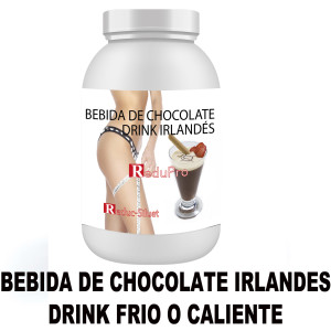 ReduPro Bebida de Chocolate IRLANDES DRINK frio o caliente en envase economico 16 raciones