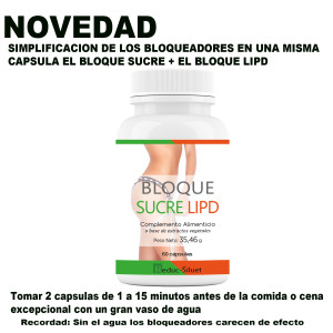 Los Bloqueadores, Bloque SUCRE + LIPD juntos en una misma capsula 60 capsulas