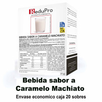 Redupro Bebida de Caramelo machiato ENVASE ECONOCMICO caja de 20 sobres