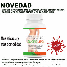 Los Bloqueadores, Bloque SUCRE-LIPD juntos en una misma capsula 60 capsulas