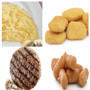 Tortillas, Nuggets, Hamburguesas y Salchichas